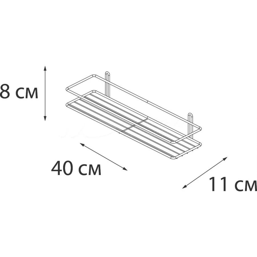 Полка Fixsen черная FX-730B-1