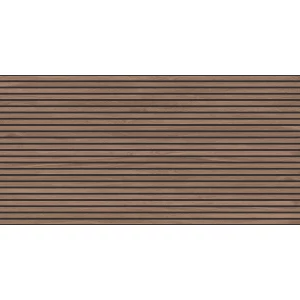 Керамогранит Laparet Wood Canarium Wenge Stripes матовый карвинг коричневый 120х60 см