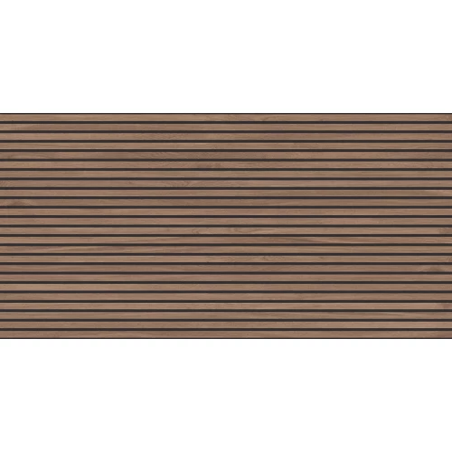 Керамогранит Laparet Wood Canarium Wenge Stripes матовый карвинг коричневый 120х60 см