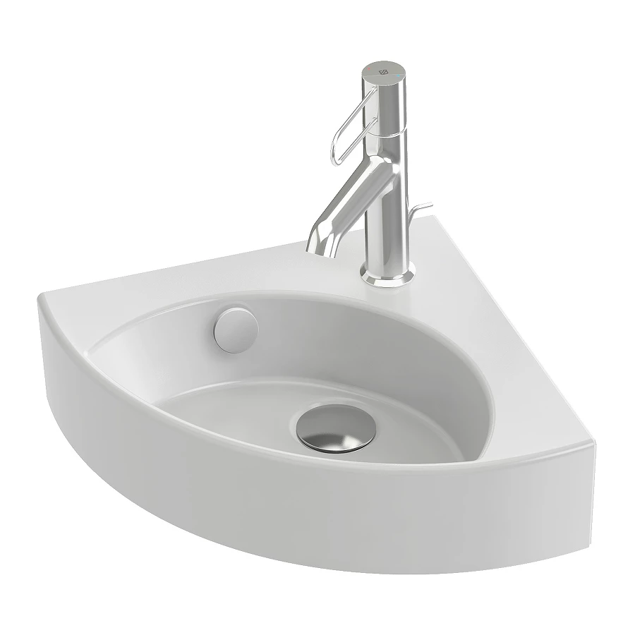 Раковина угловая Jacob Delafon Odeon Rive Gauche белый EGP112-00