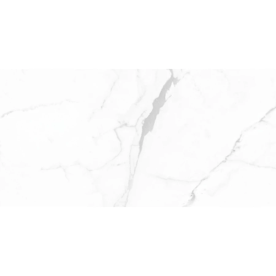 Керамогранит Cersanit Futura тонкий Deep Calacatta полированный белый ректификат A17127 120х60 см