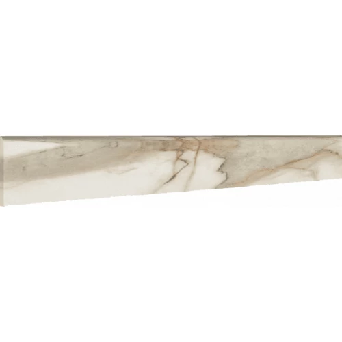 Керамогранит Atlas Concorde Supernova Marble Calacatta Gold Battiscopa Плинтус матовый серый 610130000247 60х7,2 см