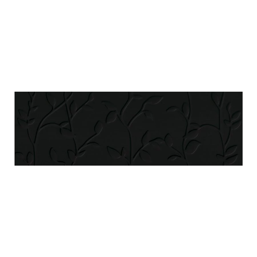 Плитка настенная Meissen Keramik Winter Vine рельеф черный O-WIN-WTA232 89х29 см