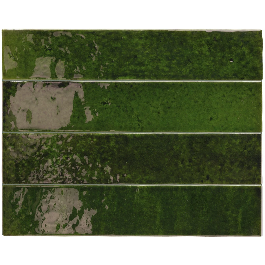 Плитка настенная Equipe Menorca Tourmaline глазурованная глянцевая зеленая 31627 32,8x6,5 см