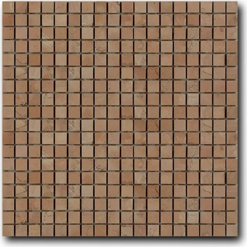 Мозаика из натурального камня Art&Natura Marble Mosaic Rosa Perlino сетка 15x15 глянцевая коричневая mm-rosaperl 30,5х30,5 см