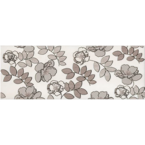 Плитка настенная Kerama Marazzi Ньюпорт Декор Цветы глянцевый коричневый STG/A182/15010 40х15 см