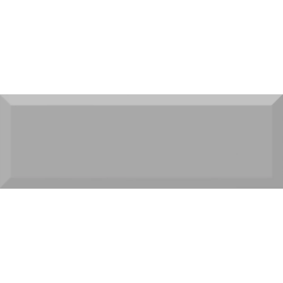 Плитка настенная Absolut Keramika Monocolor 10x30 Plata Biselado Brillo XX cva046 30х10 см