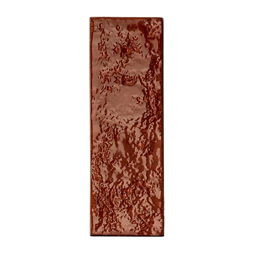 Плитка настенная Mutina Схамотте Моно Терра / Chamotte Mono Terra глянцевая терракотовая PUCM03 21,3x7,2 см