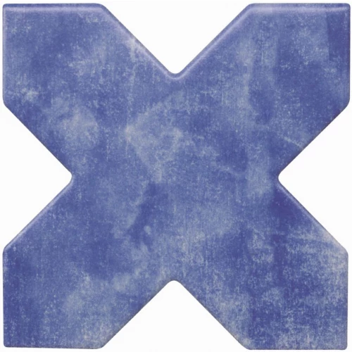 Керамогранит Cevica Becolors Cross Electric Blue матовый синий CV67374 13,25х13,25 см