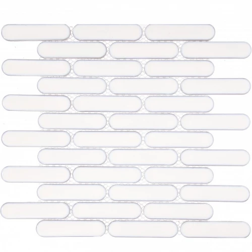 Мозаика Imagine Mosaic Керамик Мозаик / Ceramic Mosaic 98х23 матовая белая KSR3-1R 30х30 см
