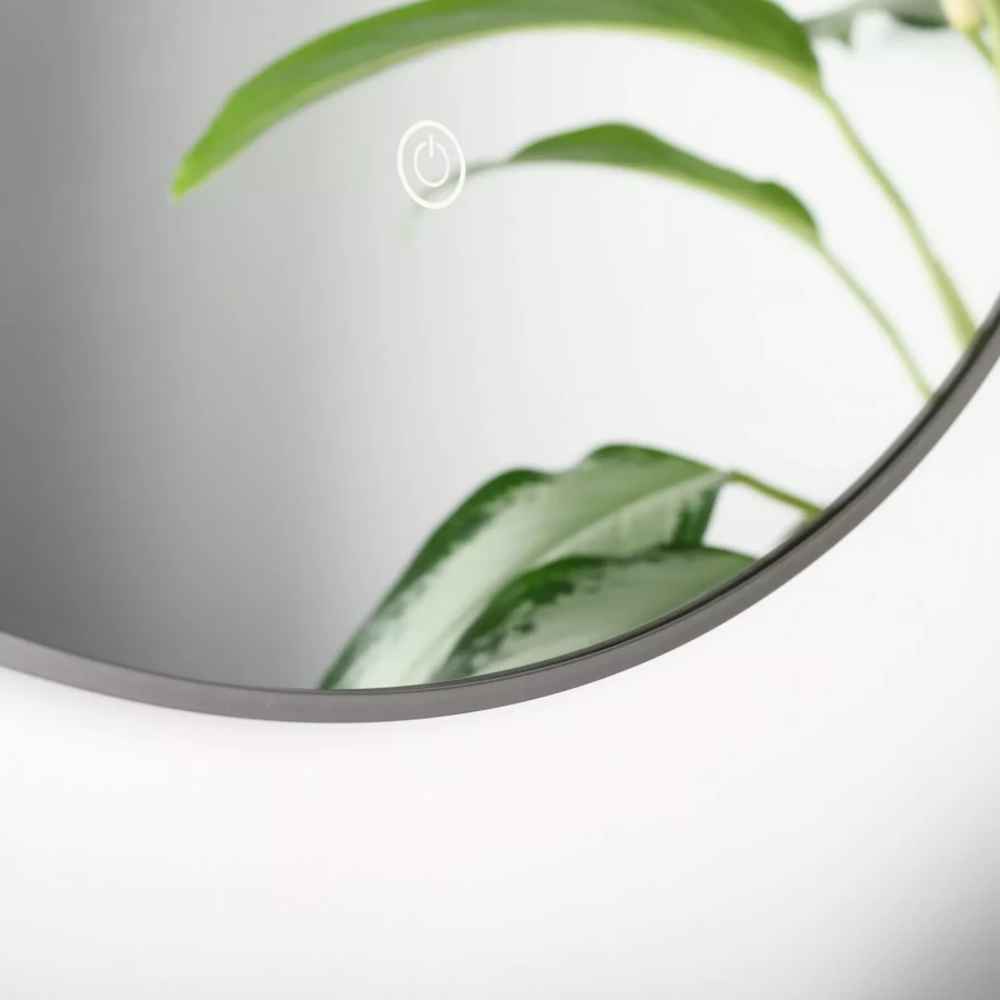 Зеркало Fixsen с led подсветкой овальное графит FX-3120F 50х120 см