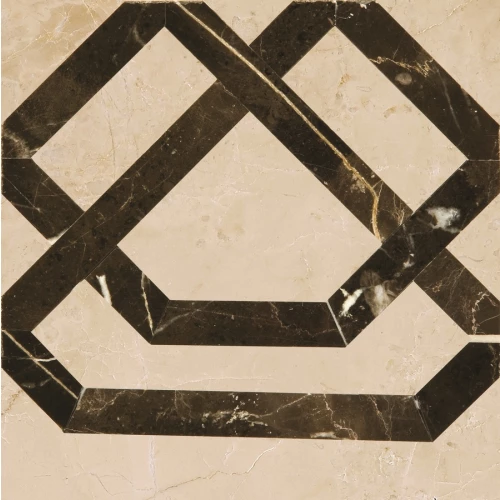 Плитка настенная Marmocer Waterjet 26 Border глянцевая бежевая PJD-SDPH026 12x12 см