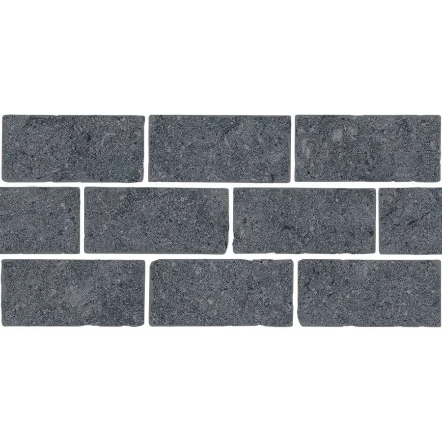 Бордюр Kerama Marazzi Роверелла мозаичный матовый серый темный BR021T 34,5x14,7 см