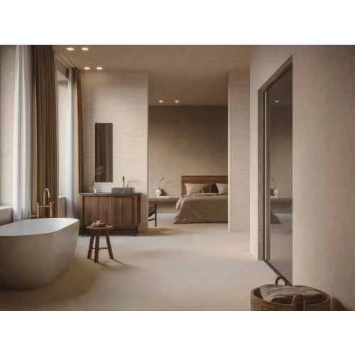 Плитка настенная Porcelanosa Сорал Сализа Десо / Coral Caliza Deco матовая бежевая 100330292 120х45 см