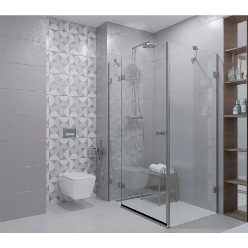 Плитка настенная Azori Incisio Light матовая светло-серая 00-00109523 63х31,5 см