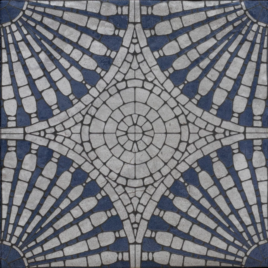 Керамогранит Mainzu Carino Indigo Mosaico матовый синий PT03810 20x20 см