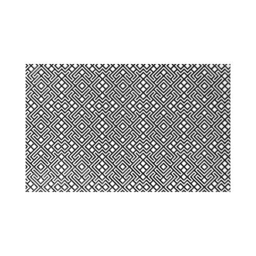 Декор Шахтинская плитка Камелия чёрно-белый 04 25х40
