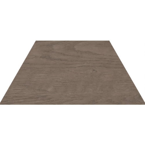 Керамогранит WOW 60º Трапезиум Wоод Дарк / 60º Trapezium Wood Dark матовый коричневый 120283 23х10 см