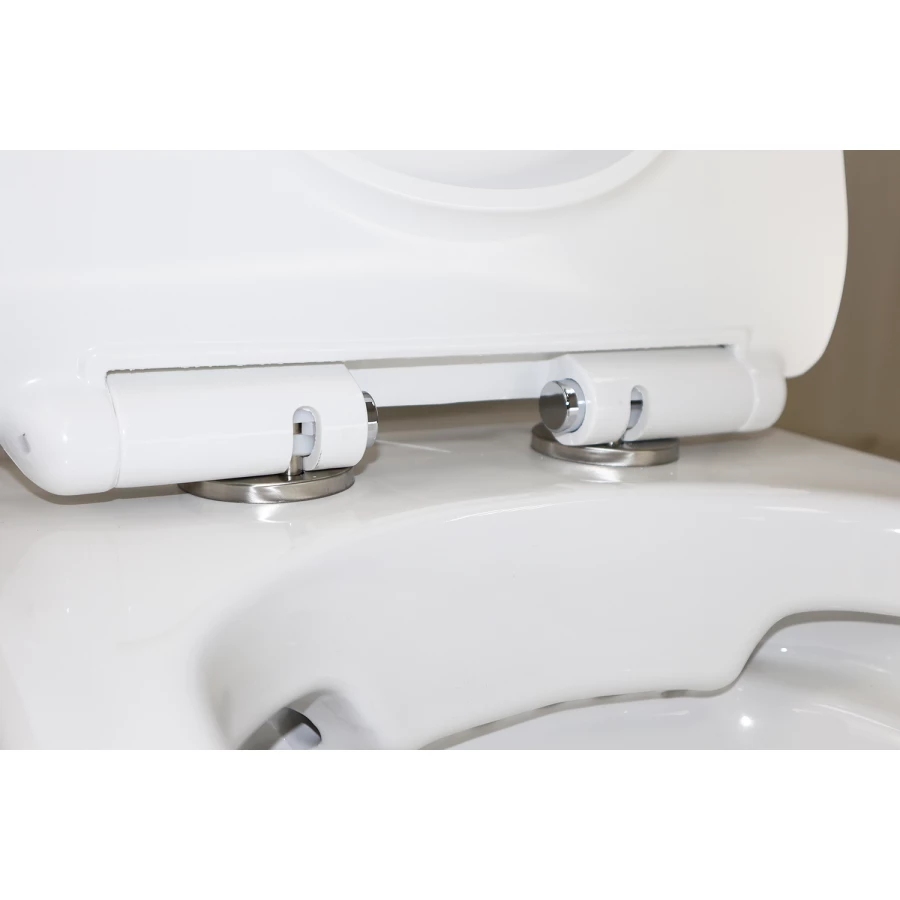 Унитаз-компакт Azario Frento безободковый в комплекте с бачком и сиденьем микролифт AZ-2311 34x65х77 см