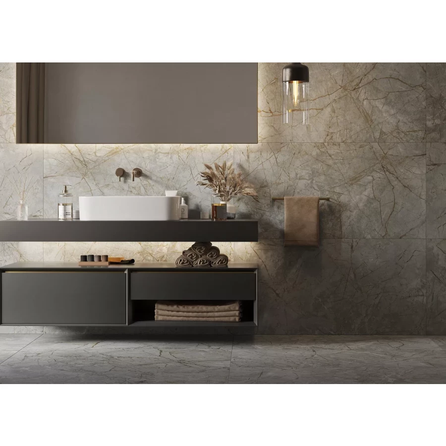 Керамогранит Kerranova Iceberg Grey матовый серый 1,8 м2 K-2003/MR 60х60 см