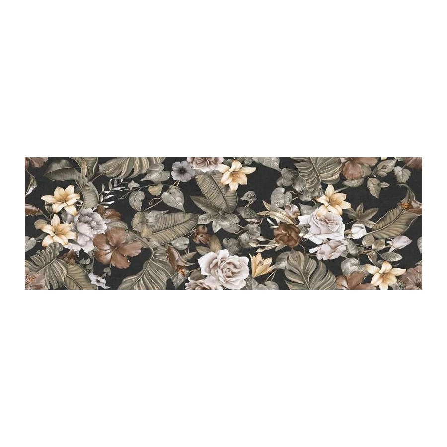 Плитка настенная Cifre Gravity Flow Anthracite Mt матовая черная 120х40 см