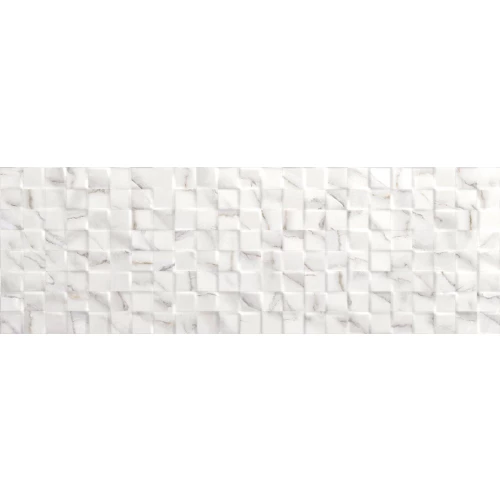 Плитка настенная Sina Tile Barabbas Rustic A White Мозаика глянцевая белая 1032 90х30 см