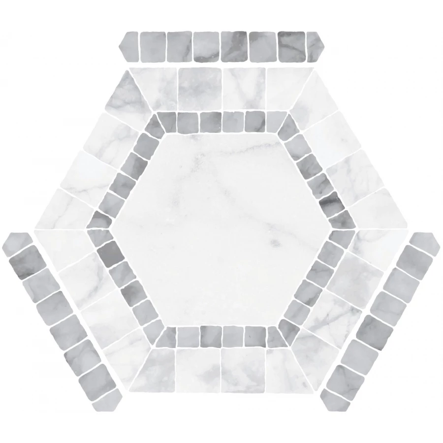 Керамогранит Monopole Avant Ibiza White 25х22 см