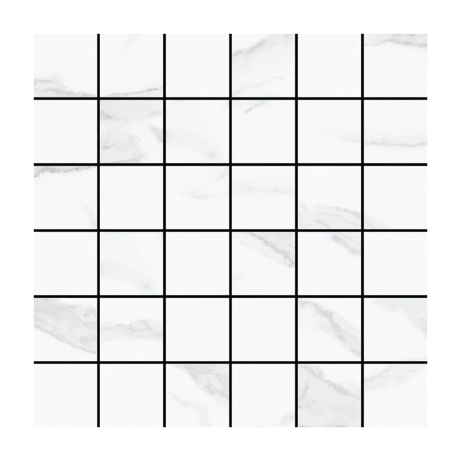 Мозаика Bonaparte Керамогранитная мозаика Mosaic T66063 48х48 глянцевая белая 29,8х29,8 см