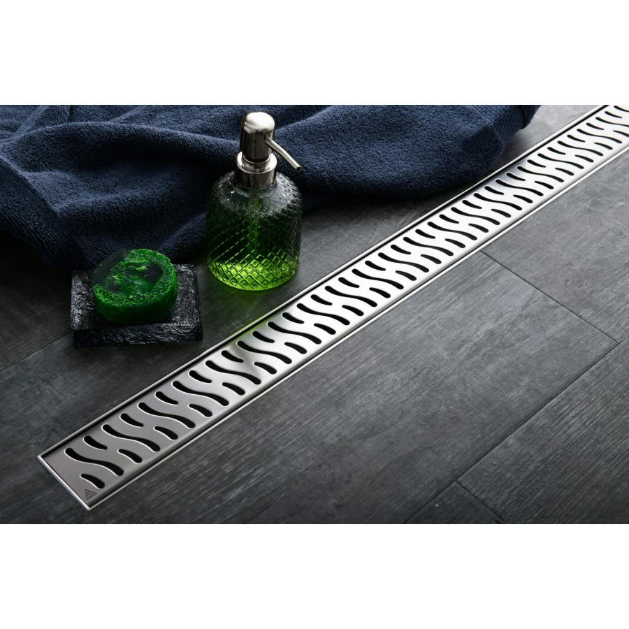 Душевой лоток Creto Zigzag с решеткой хром CRE-1050 ZN-50 105 см