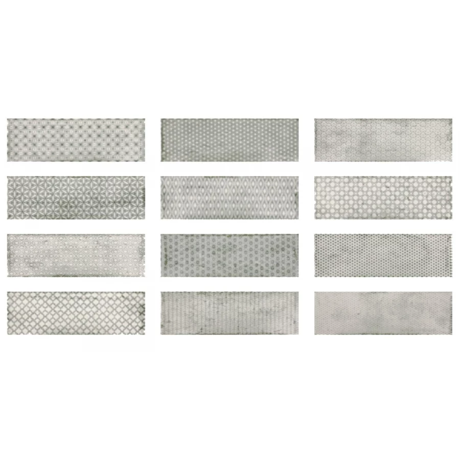 Плитка настенная Fabresa Arles Silver Decor Mix FBR000007 30х10 см