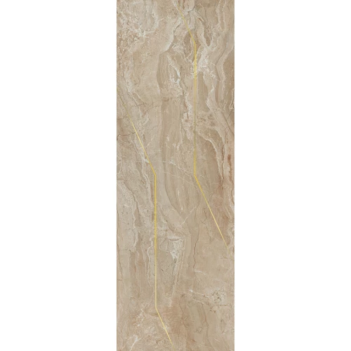 Декор Эвора глянцевый обрезной бежевый 30х89,5 см