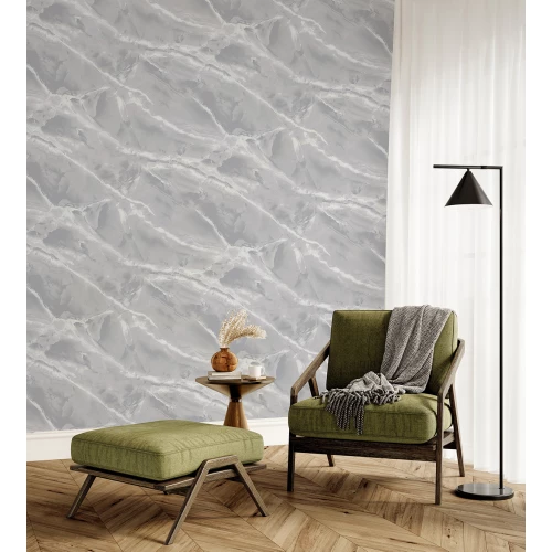 Обои флизелиновые Аспект Леванто серые 70660-18 1,06х10,05 м