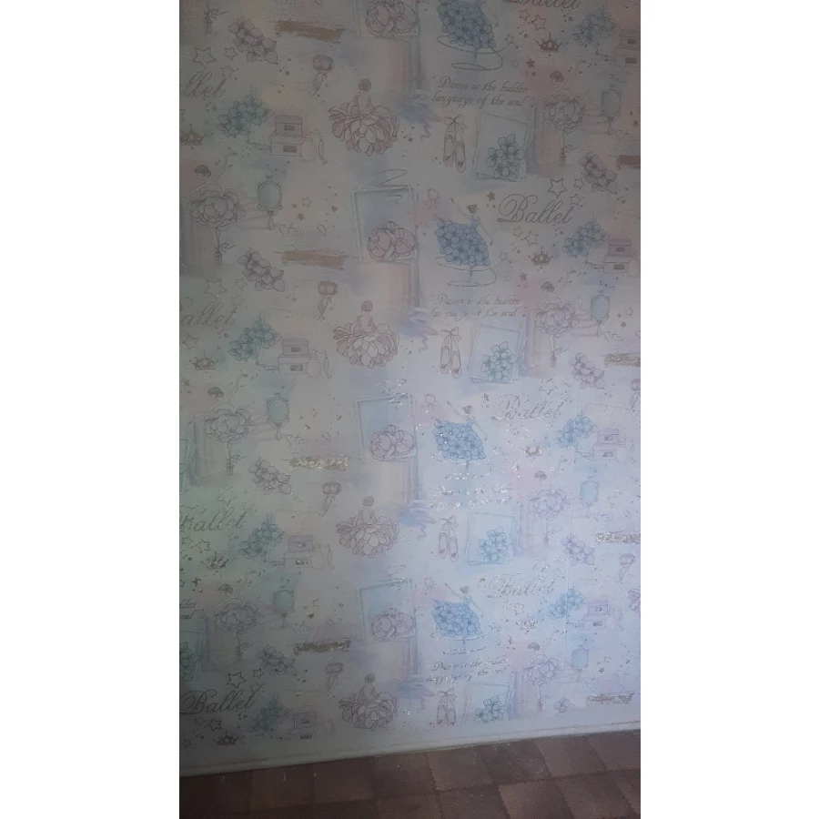 Обои флизелиновые Palitra Home HomeColor Ballet голубые HC71905-66 1.06х10.05 м