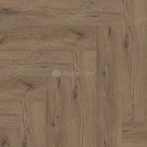 Каменный SPC ламинат Alpine Floor Norland Lagom Parquet Sterk 1033-9 34 класс 3.5 мм 2.25 кв.м 60х12.5 см