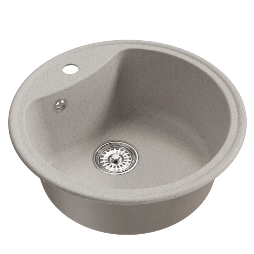 Мойкa MixLine ML-GM09 круглая серая 551799 51x51 см