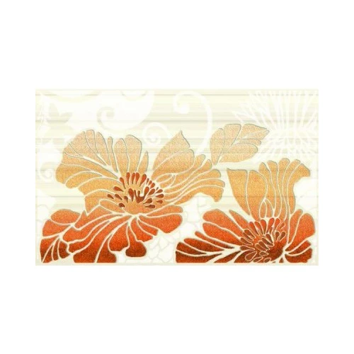 Декор Нефрит-Керамика Кензо терракотовый (04-01-1-09-03-25-075-1) 25х40