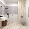 Керамогранит Eurotile Ceramica Beresta GP White матовый бежевый 59,4x14,7 см