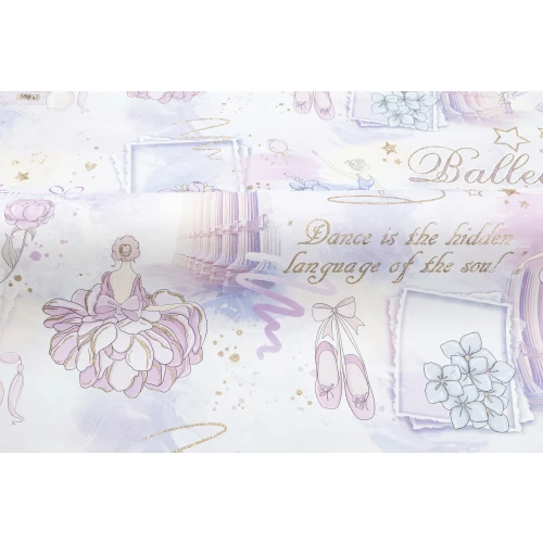 Обои флизелиновые Palitra Home HomeColor Ballet розовые HC71905-65 1.06x10.05 м
