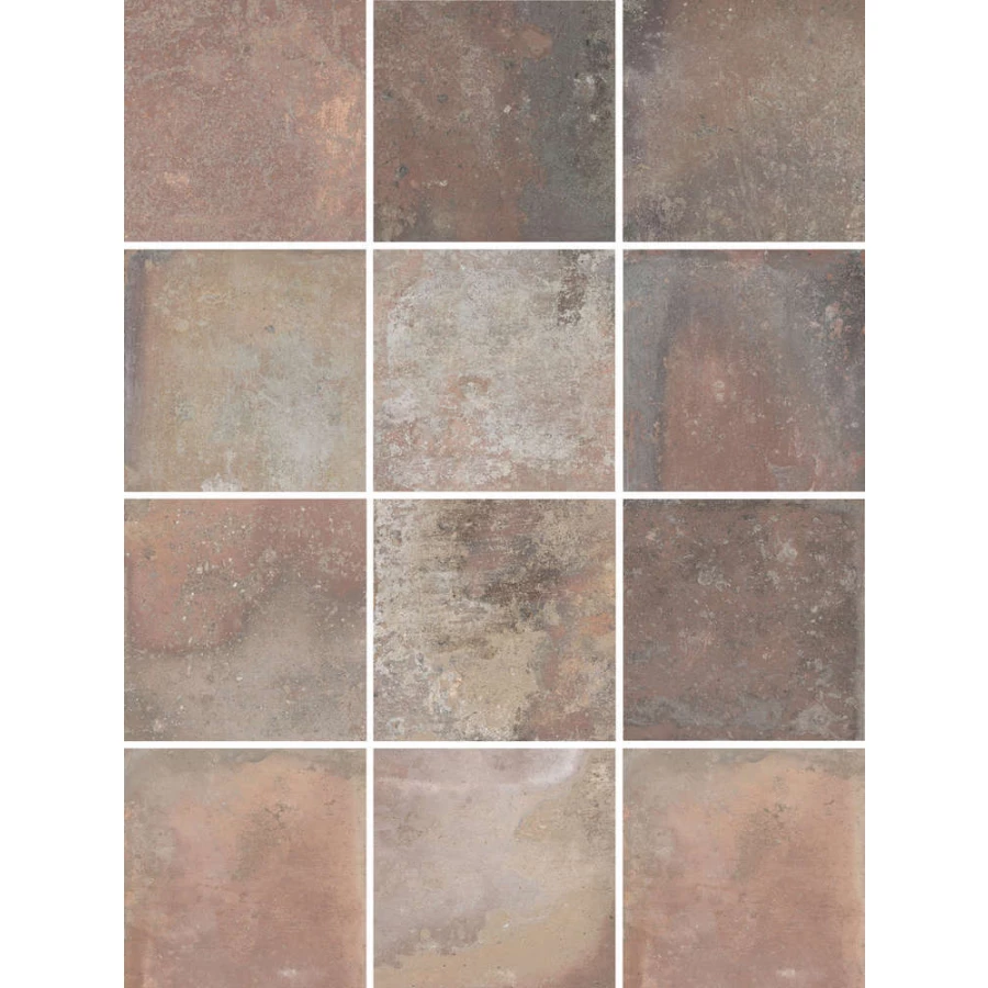 Керамогранит Kerama Marazzi Спартель микс из 12 частей 9,8х9,8 матовый коричневый KM1010G0021N 39,8х29,8 см