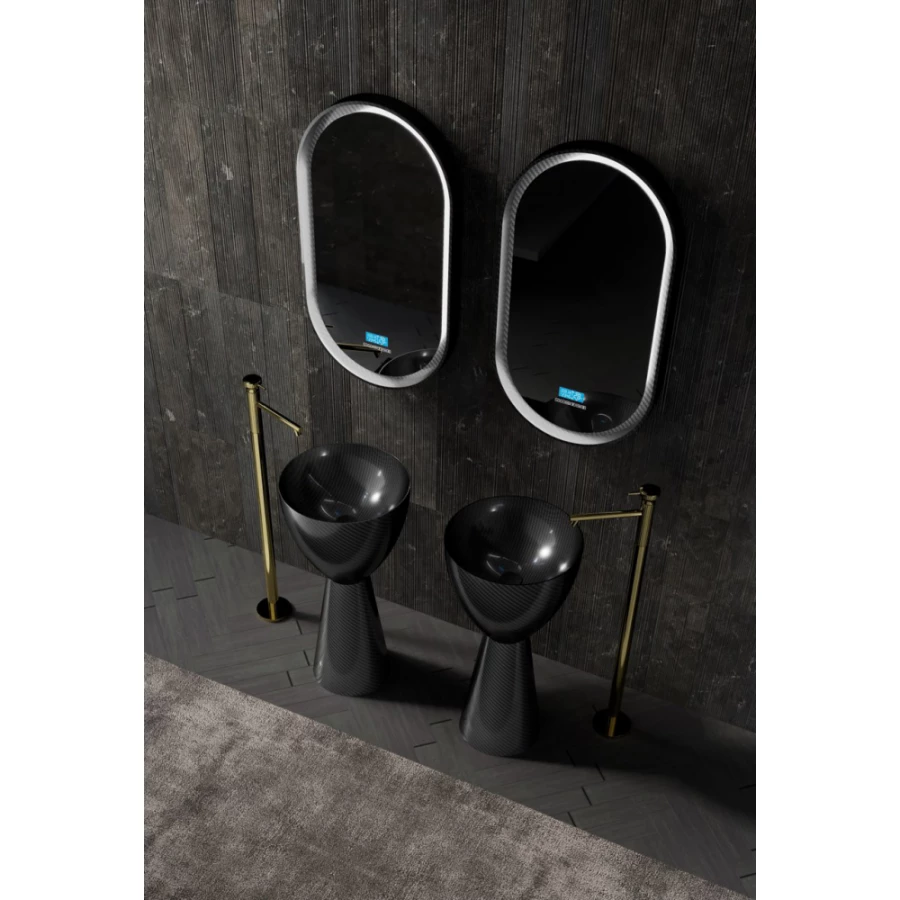 Карбоновая раковина Abber Karbon черная AK2003 45х45 см