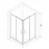 Душевой уголок RGW CL-34B Прозрачное 32093400-14 100х100 см