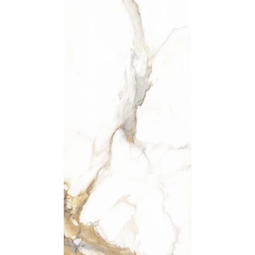 Керамогранит Meili Ceramic Torano Polish глянцевый бело-коричневый 160х80 см