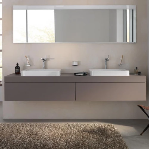 Керамический встраиваемый умывальник Keuco Edition 400 без отверстия под смеситель белый 31570317500 600*75 мм