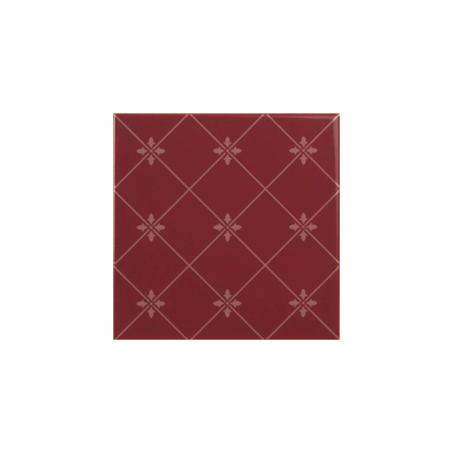 Плитка настенная Ape Ceramica Noblesse Delis Burdeos глянцевая бордовая S001222 20х20 см