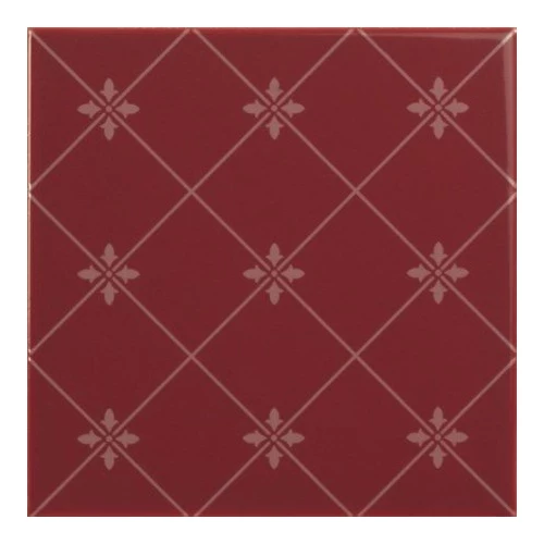 Плитка настенная Ape Ceramica Noblesse Delis Burdeos глянцевая бордовая S001222 20х20 см