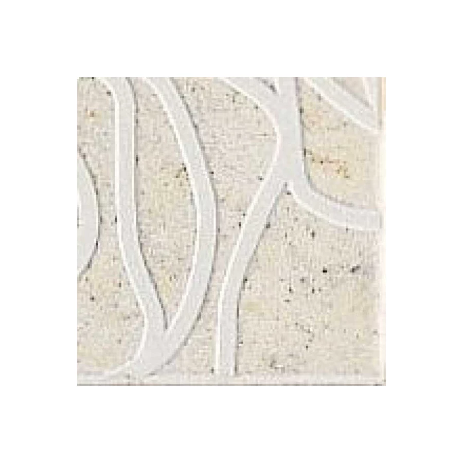 Вставка Coliseumgres Лигурия белый тоццето Азалия 610090000597 7,2х7,2 см