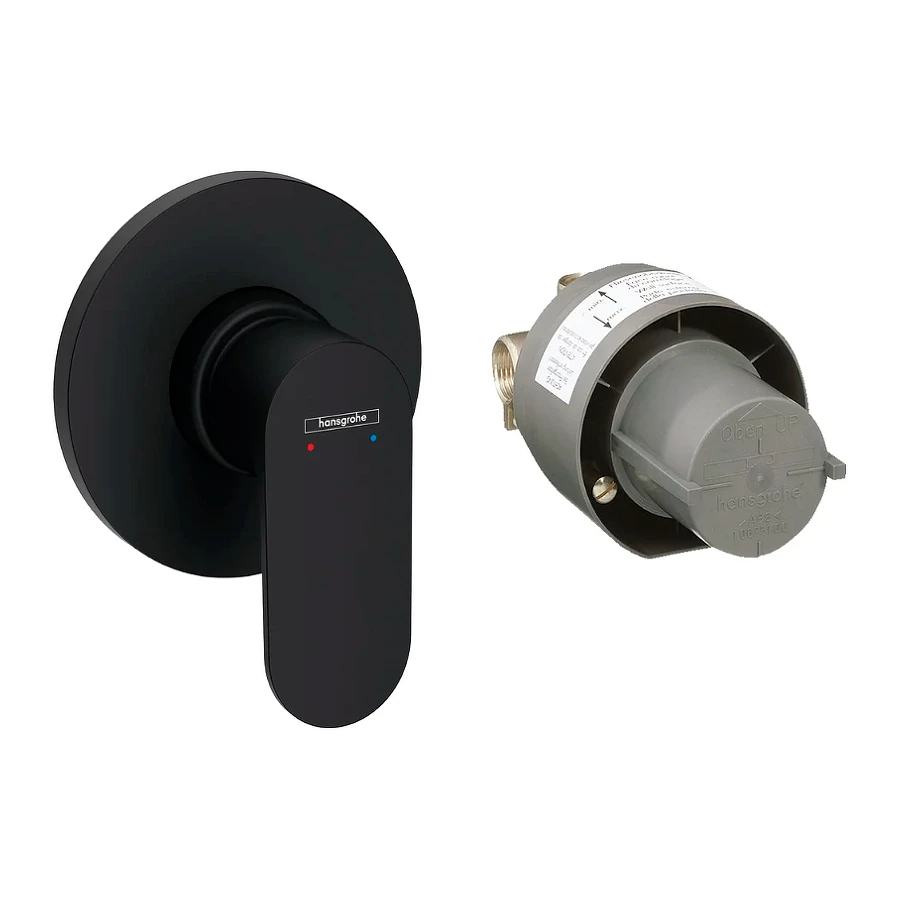 Смеситель для душа Hansgrohe Rebris S черный матовый 72648670