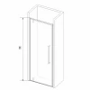 Душевая дверь RGW SV-02B Прозрачное 06320208-14 80х200 см