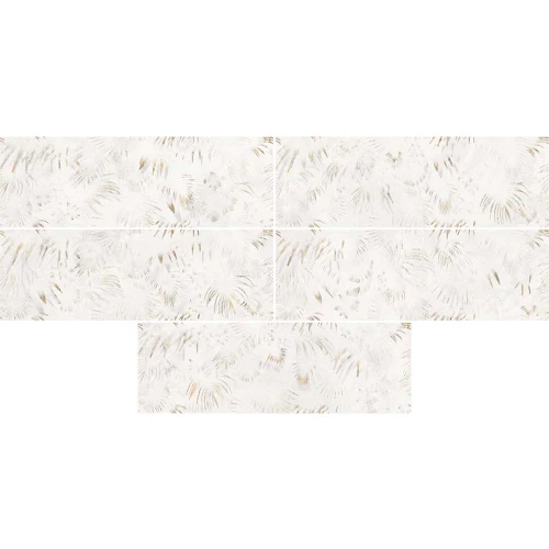 Керамическая плитка Azteca Macchia Vecchia Rev. Decorado Palm R90 White matt 90х30 см