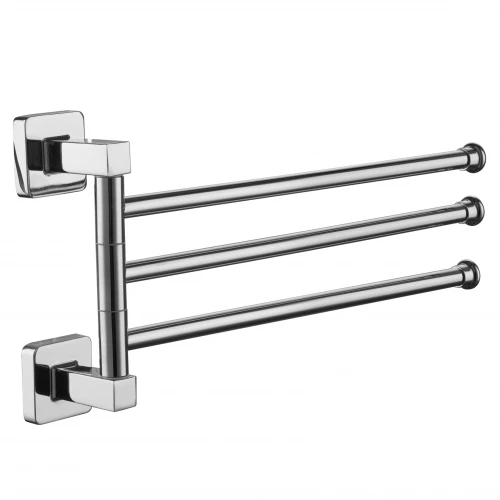 Держатель для полотенец 3 рейки поворотный хром A2613